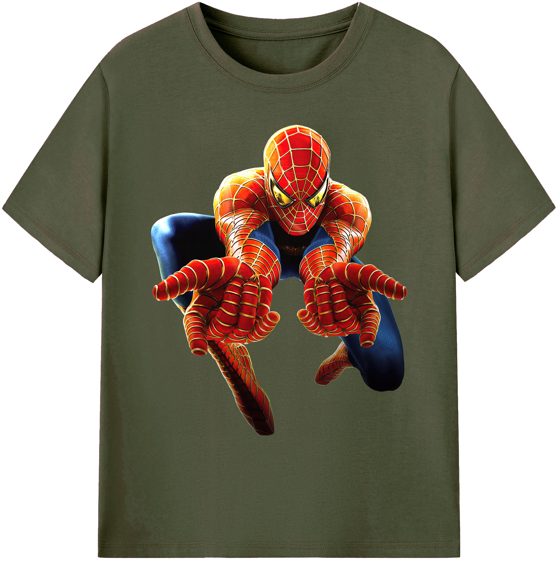 （画像用） Spider Man スパイダーマン 綿100％ メンズ半袖Tシャツ｜肌触りやわらか＆通気性